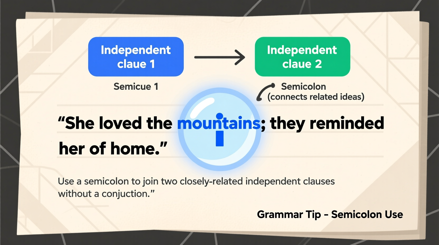 semicolon use explained analyzing an excerpts grammar