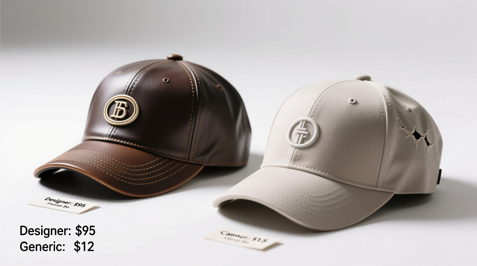 is a designer cap really worth the extra money compared to a generic cap
