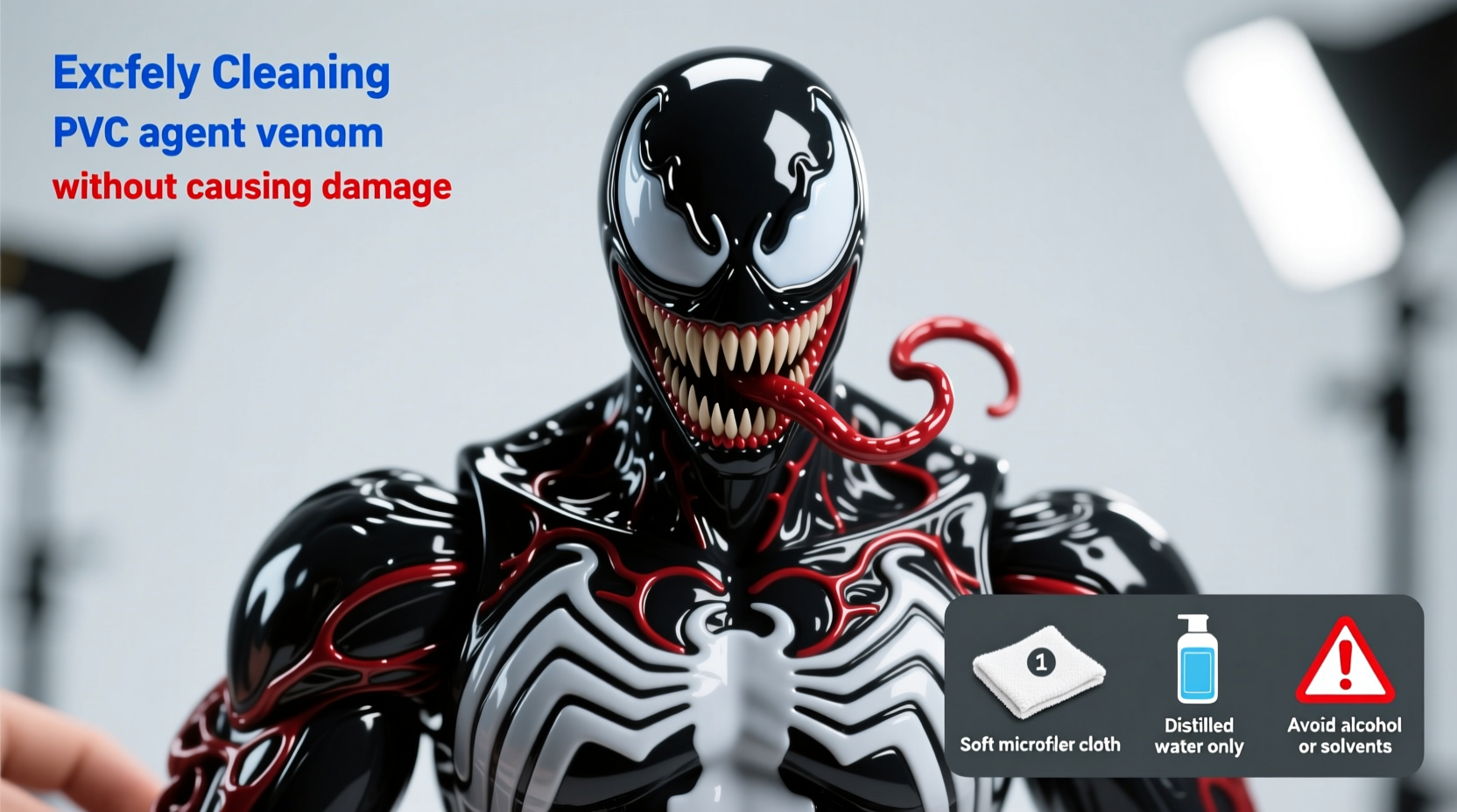 expert guide to cleaning your pvc agent venom figure without causing damage