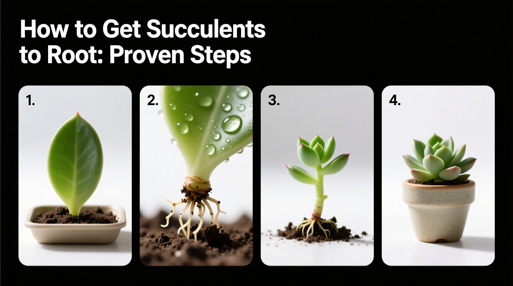 how to get succulents to root