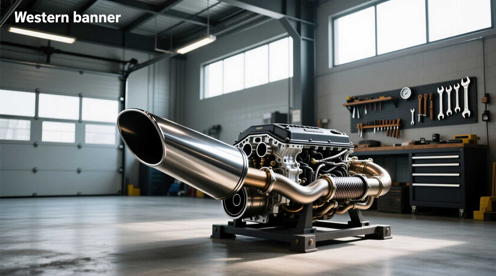 45° exhaust tip guide fit, flow installation