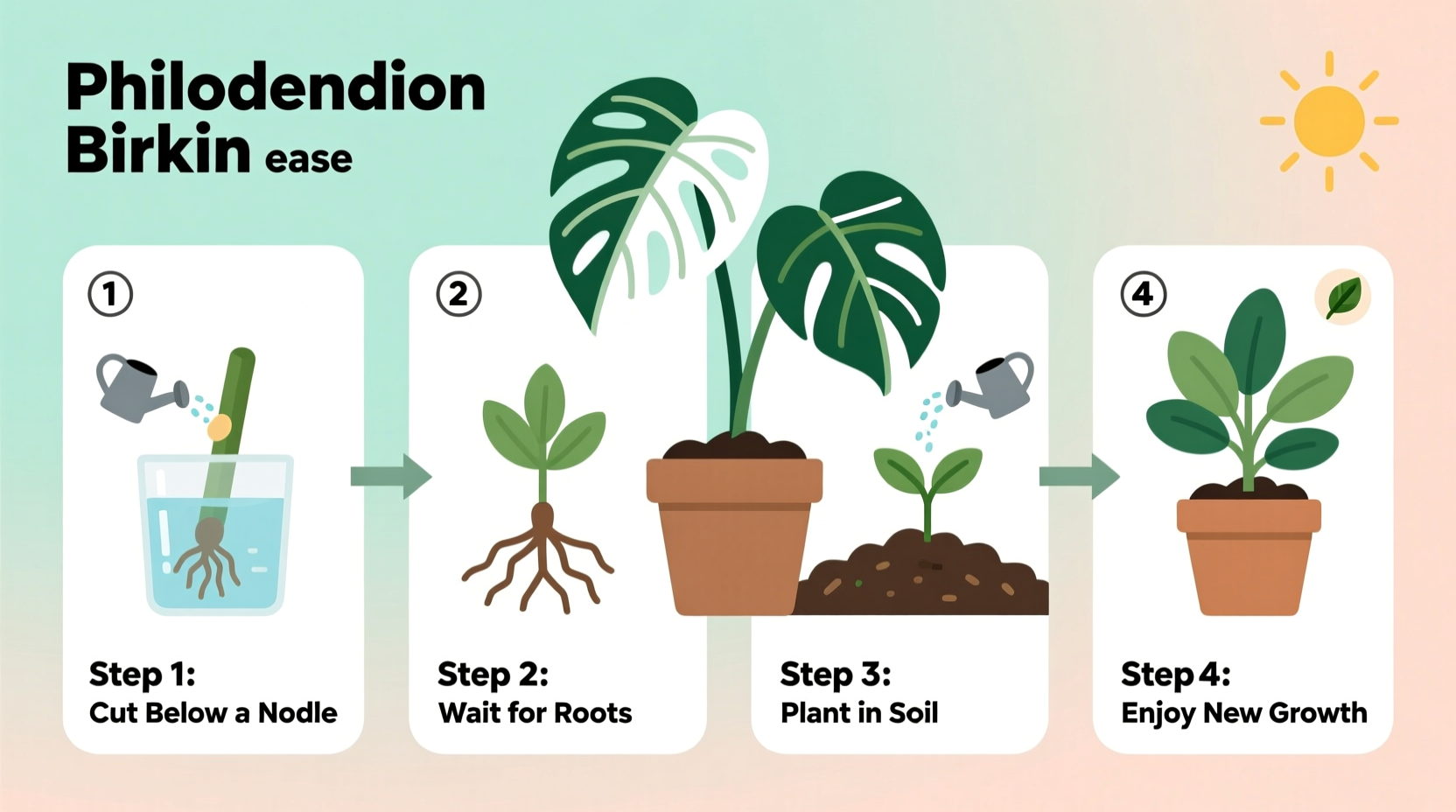 How to Propagate Philodendron Birkin Easily