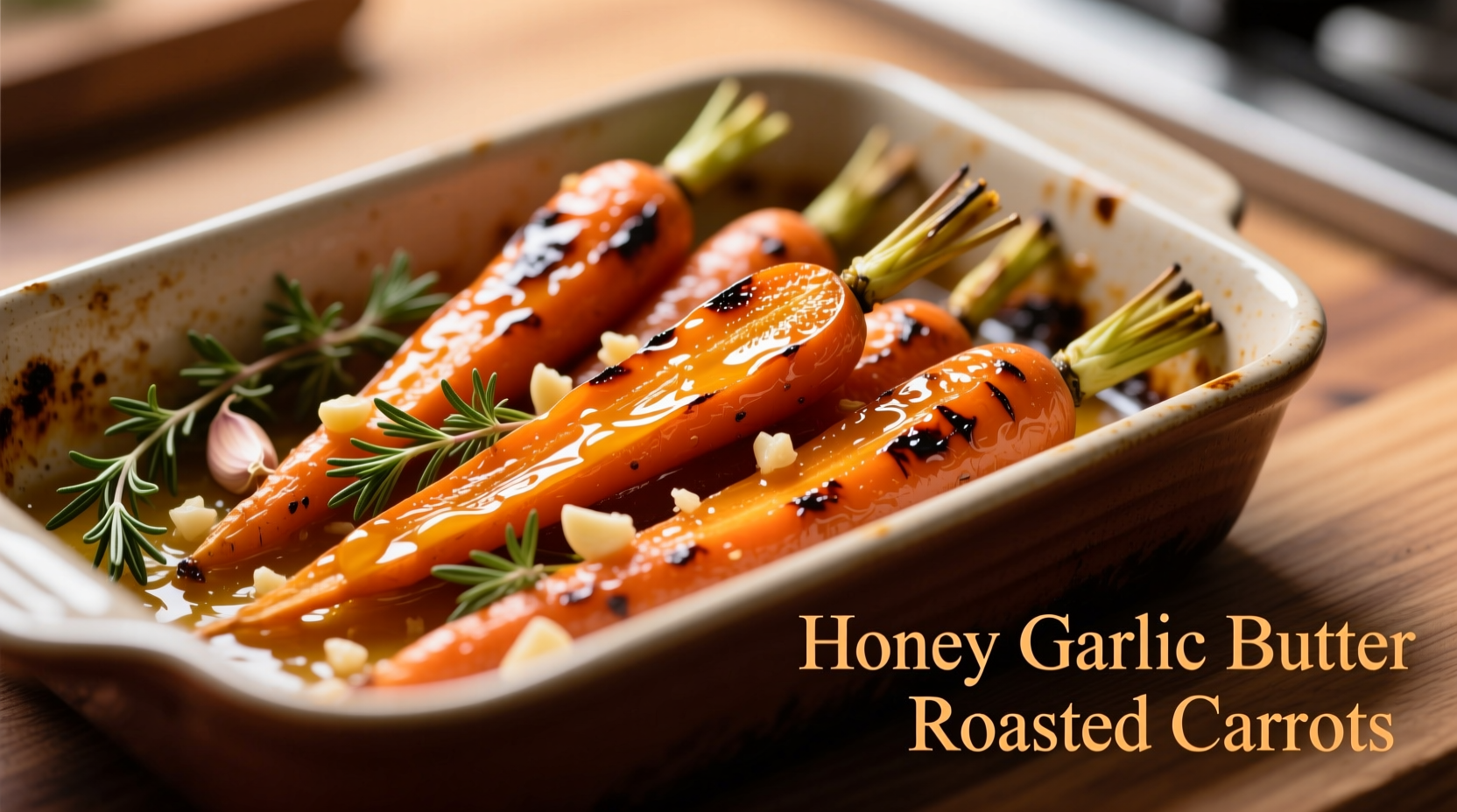 honey garlic butter roasted carrots