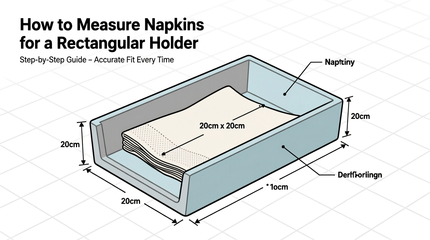 how to accurately measure napkins for a rectangular holder a practical guide