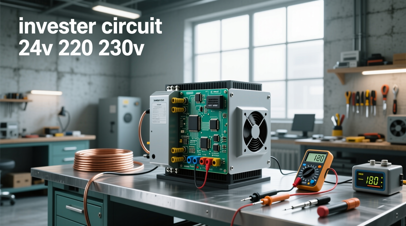 24v to 220v/230v inverter circuit guide