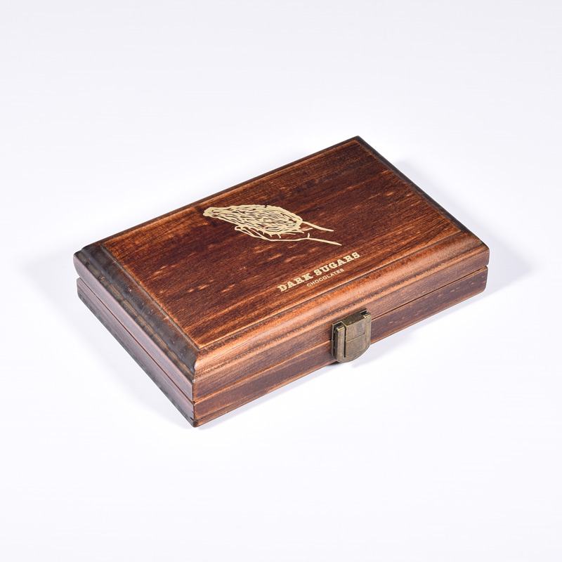 Luxury personalizado véspera de madeira gravada caixa