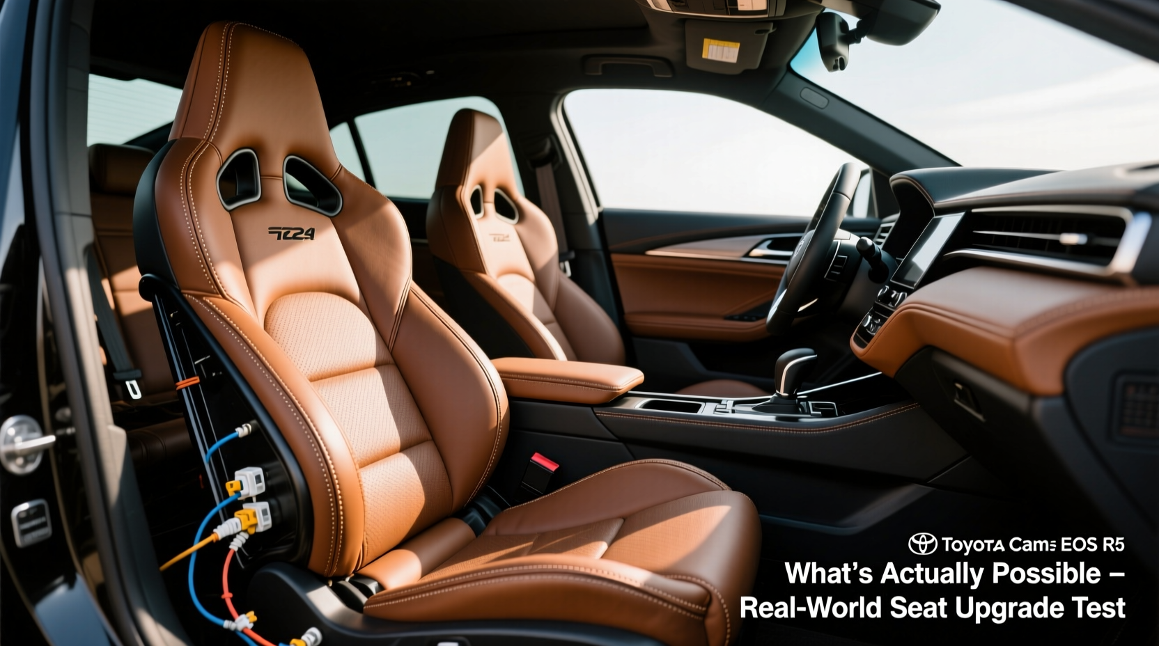 camry leather bucket seat install