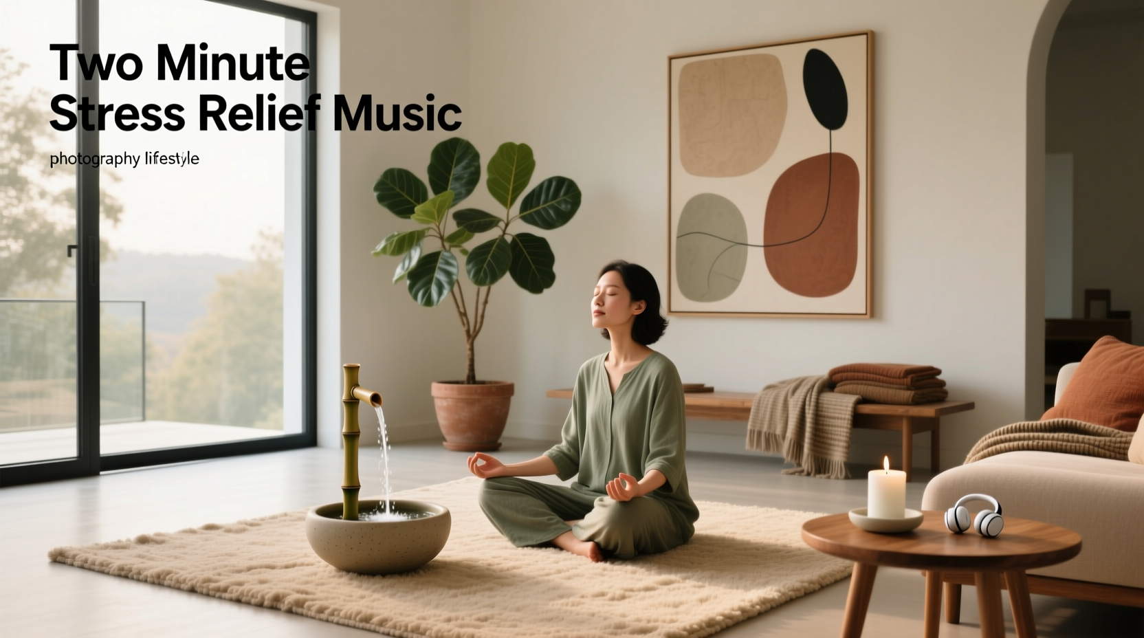 2 minute stress relief music guide