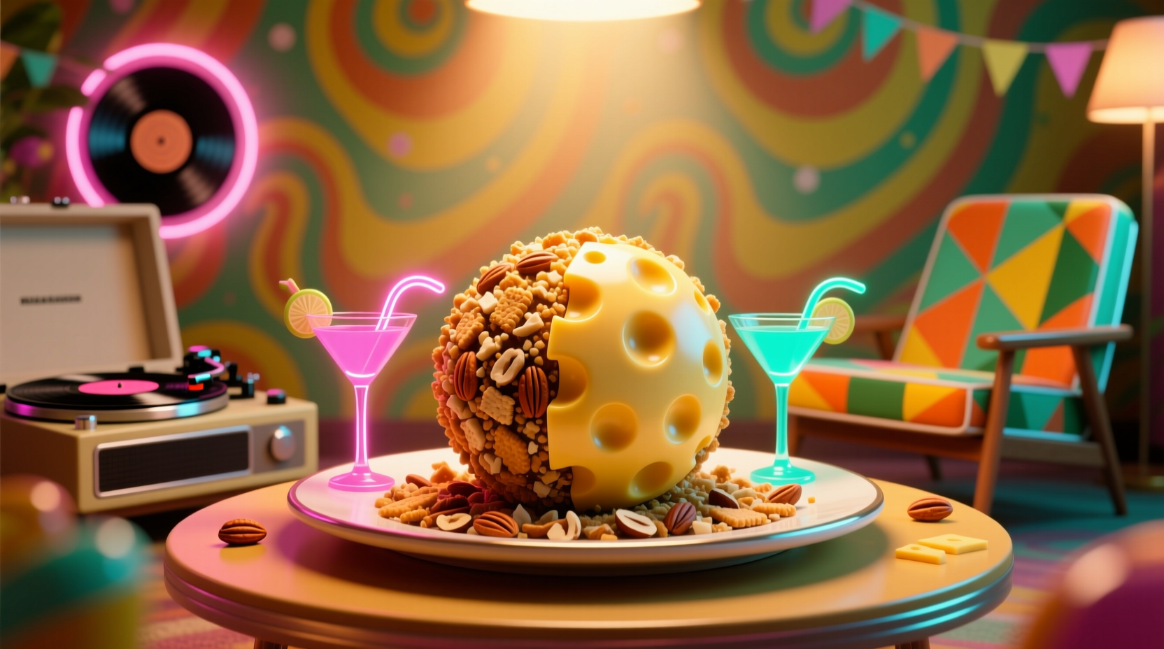 best cheese ball retro entertaining technique