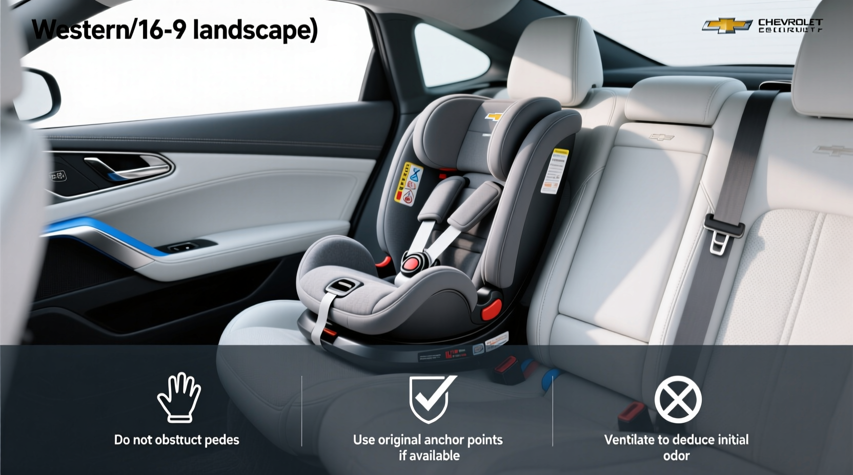 child car seat in a corvette