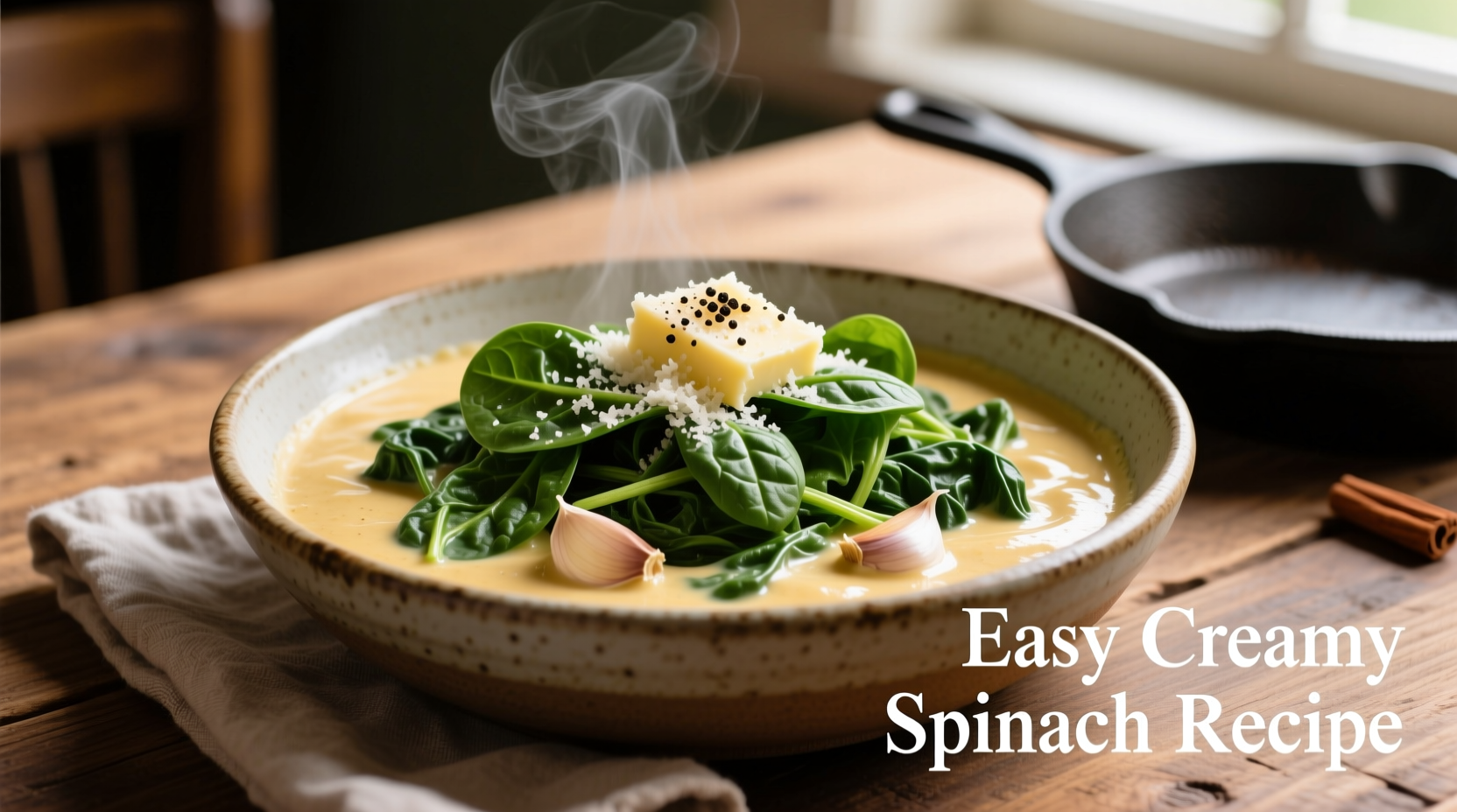 Easy Creamed Spinach Recipe in 20 Minutes