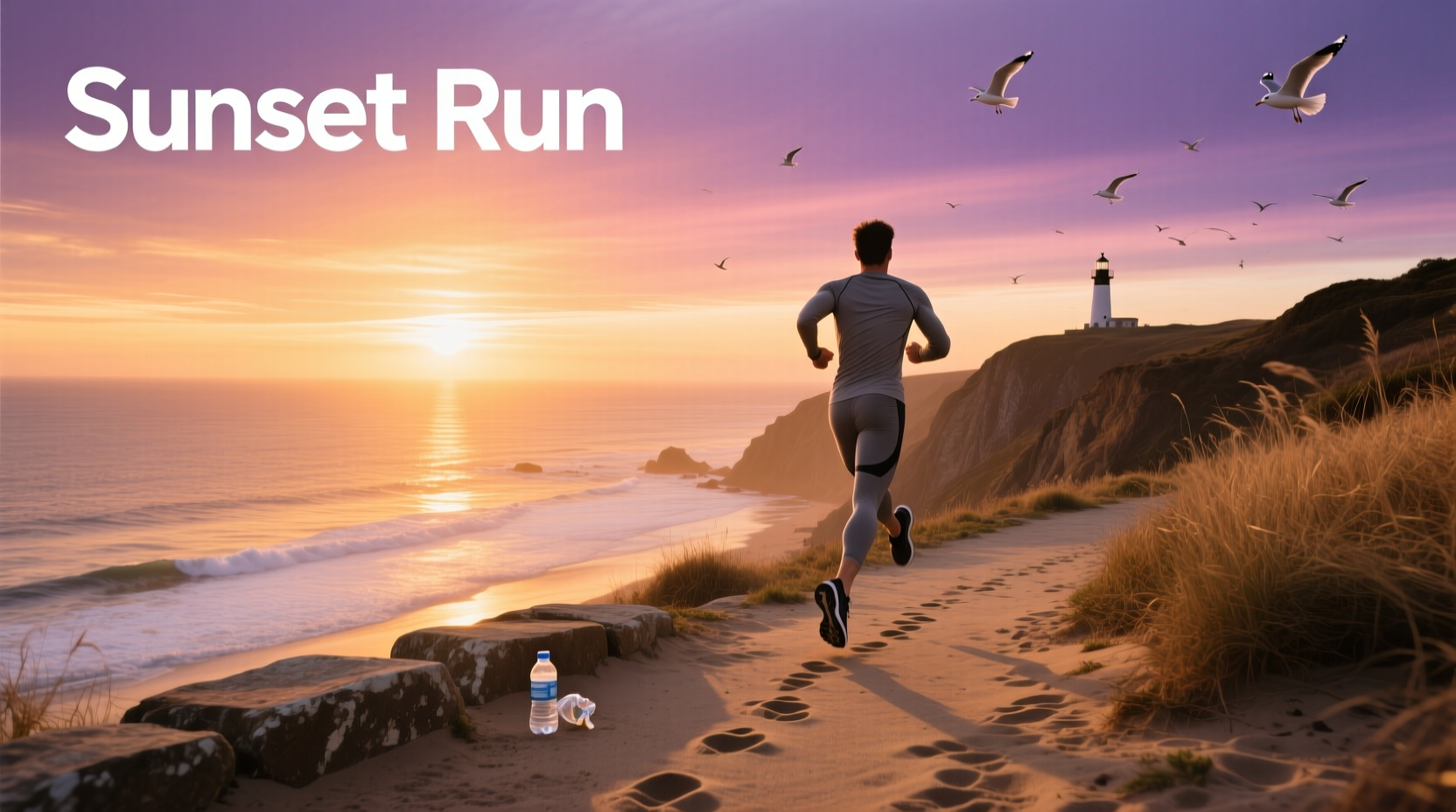 sunset run guide for mindful movement