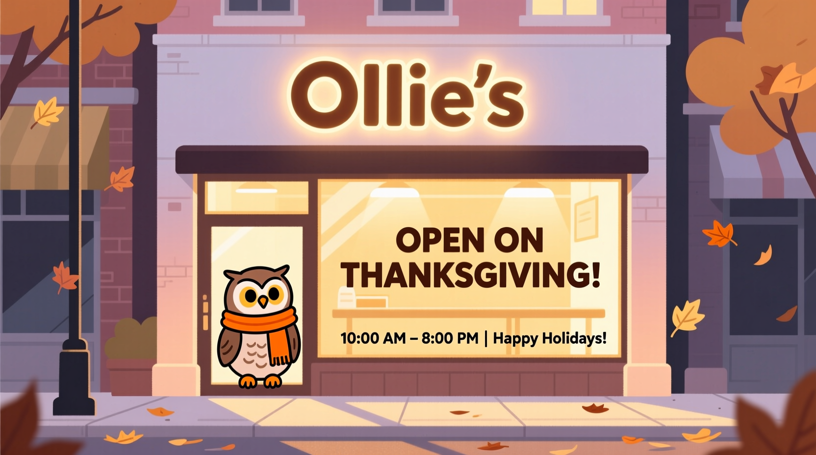 is ollies open on thanksgiving