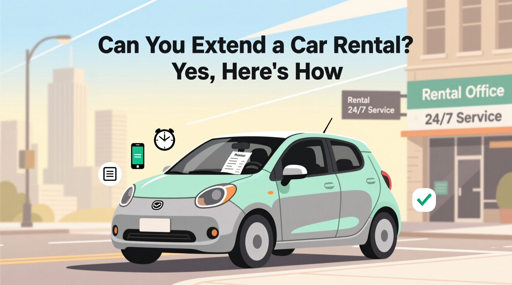 can you extend a car rental