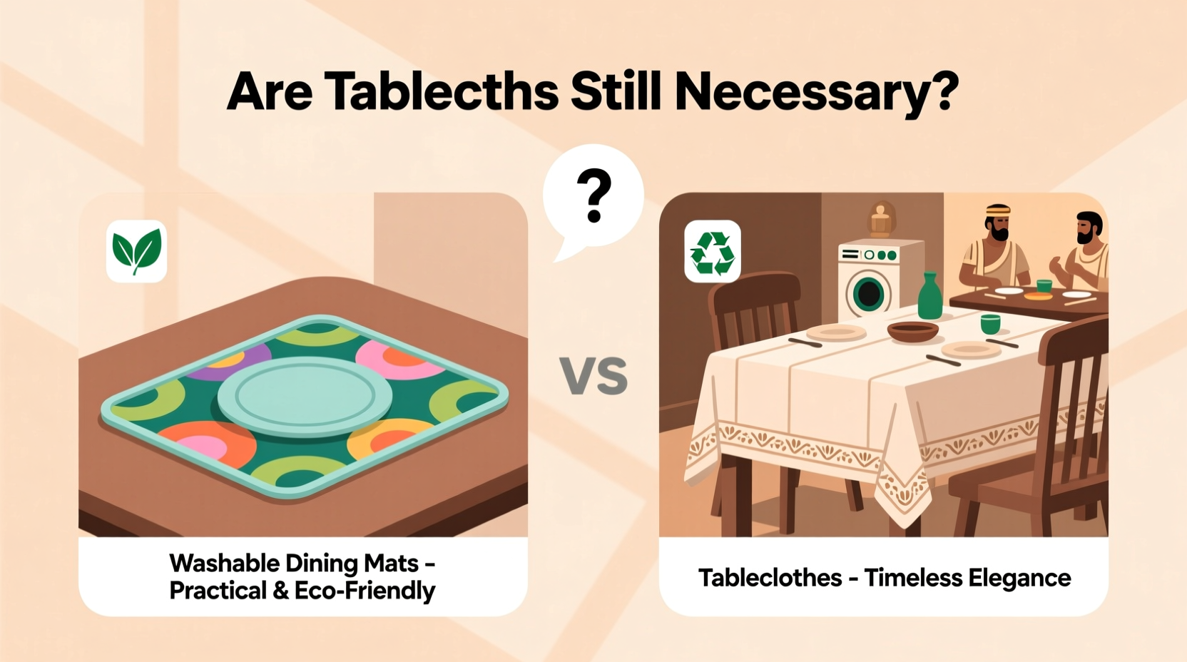 wash free dining mats vs tablecloths are tablecloths even necessary anymore