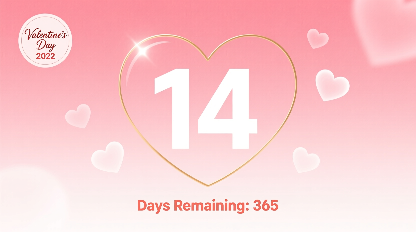 how many days valentines day 2022