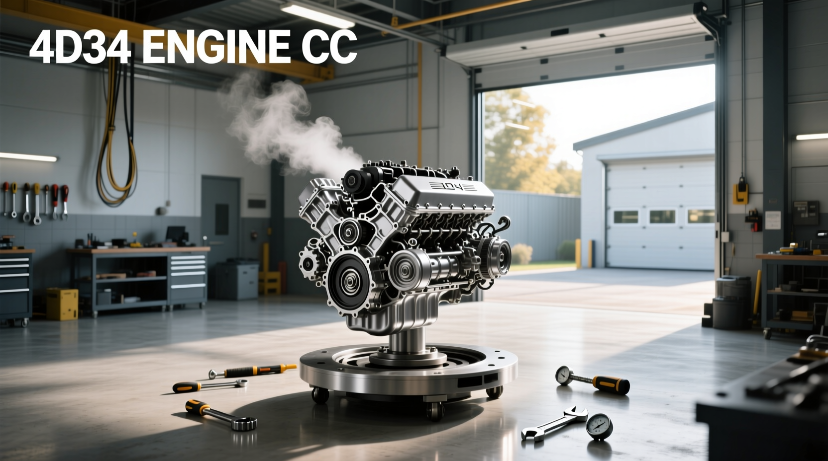 What Is the 4D34 Engine Displacement in CC?