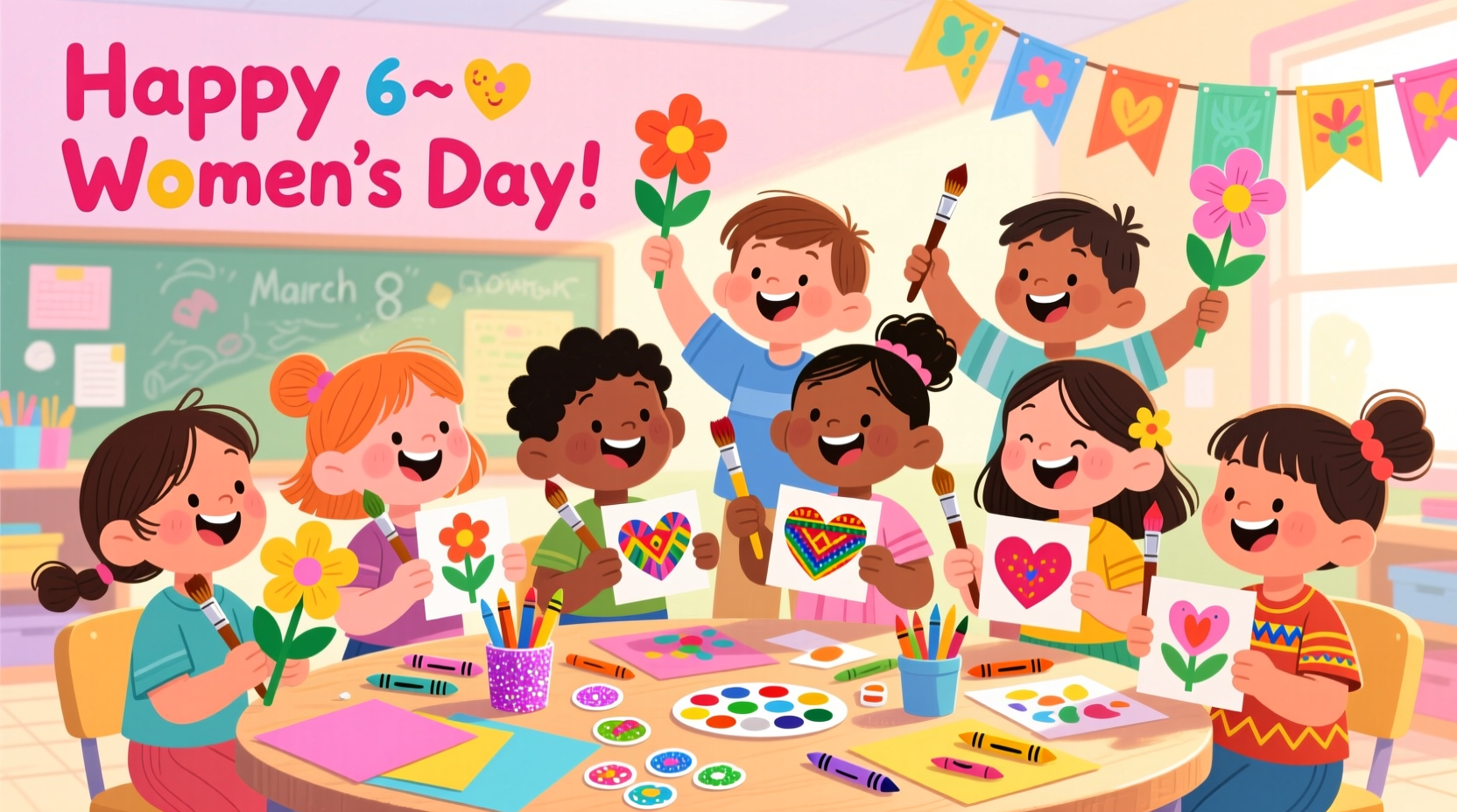 womens day art for kids
