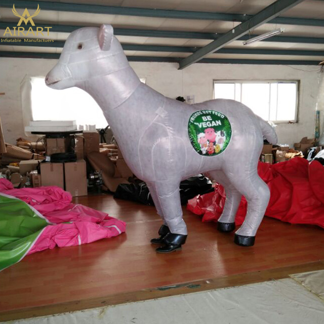 Adult Animal Clothing Decoration Inflatable Goat Models Customized Giant  Inflatable Sheep