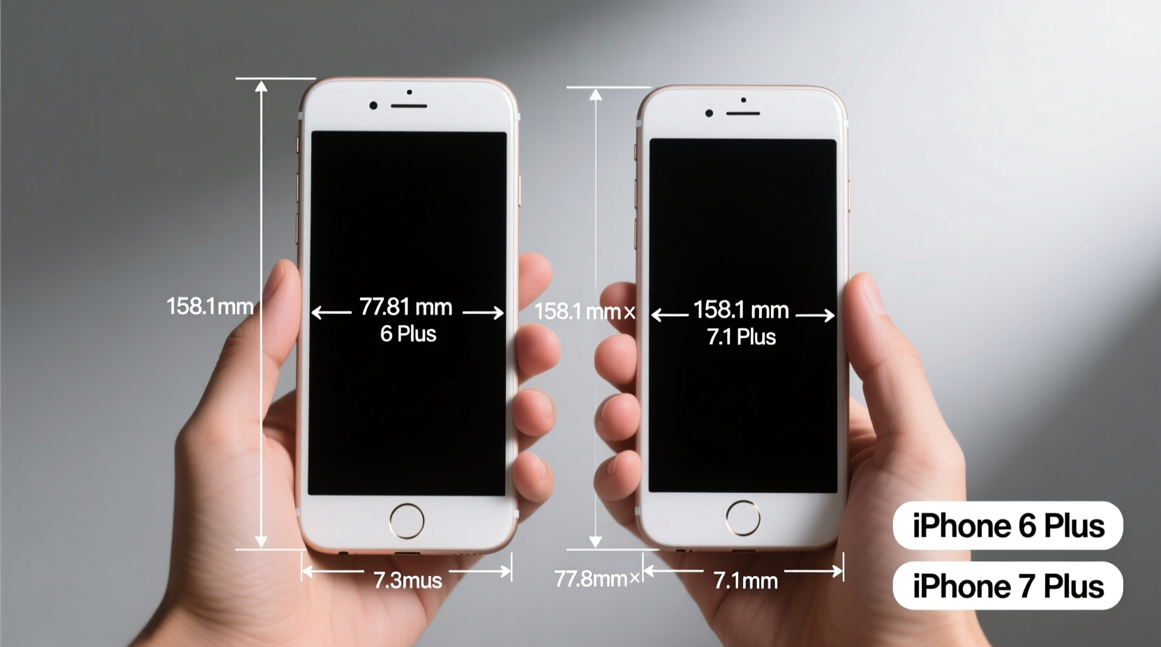 iphone 6 plus vs 7 plus are they really the same size and should you even care