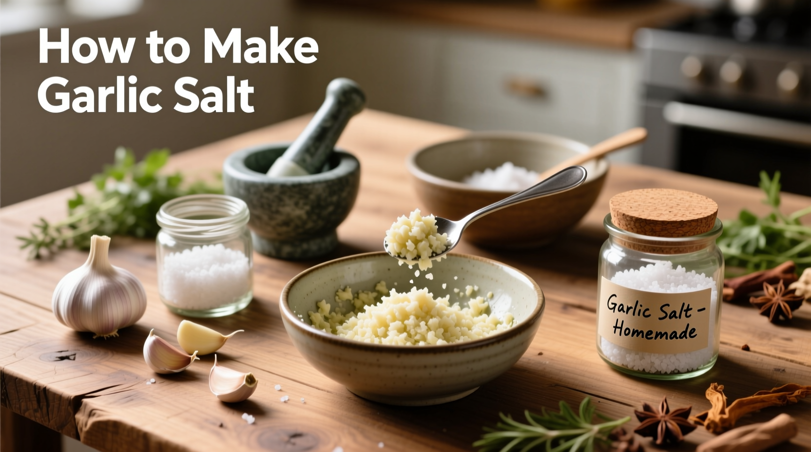 How to Make Garlic Salt: Simple 3-Step Recipe