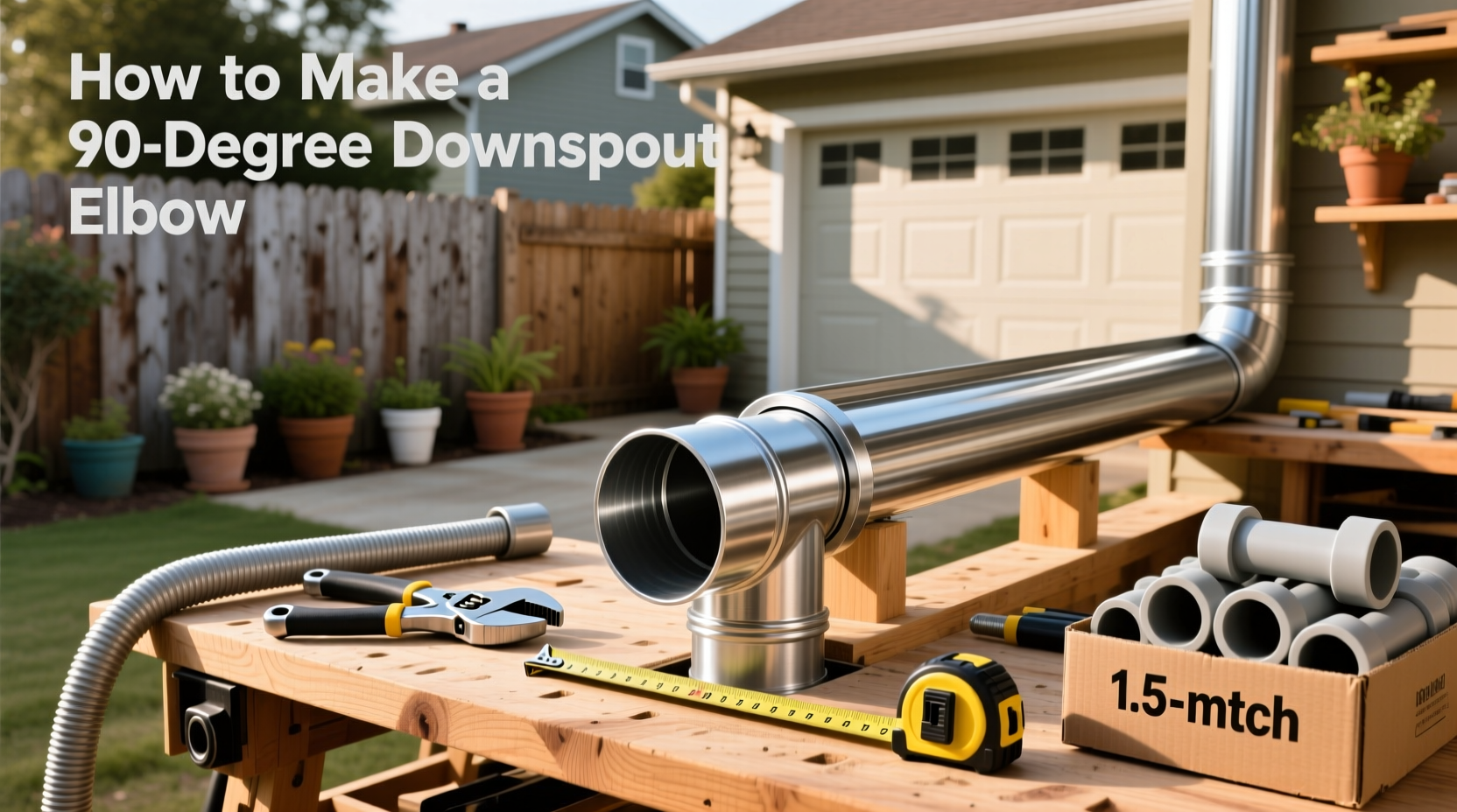 How to Make a 90 Degree Downspout Elbow: Step-by-Step Guide