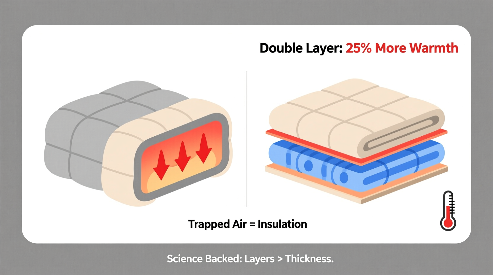 double vs single layer blanket does more layers actually keep you warmer or is it a myth 3