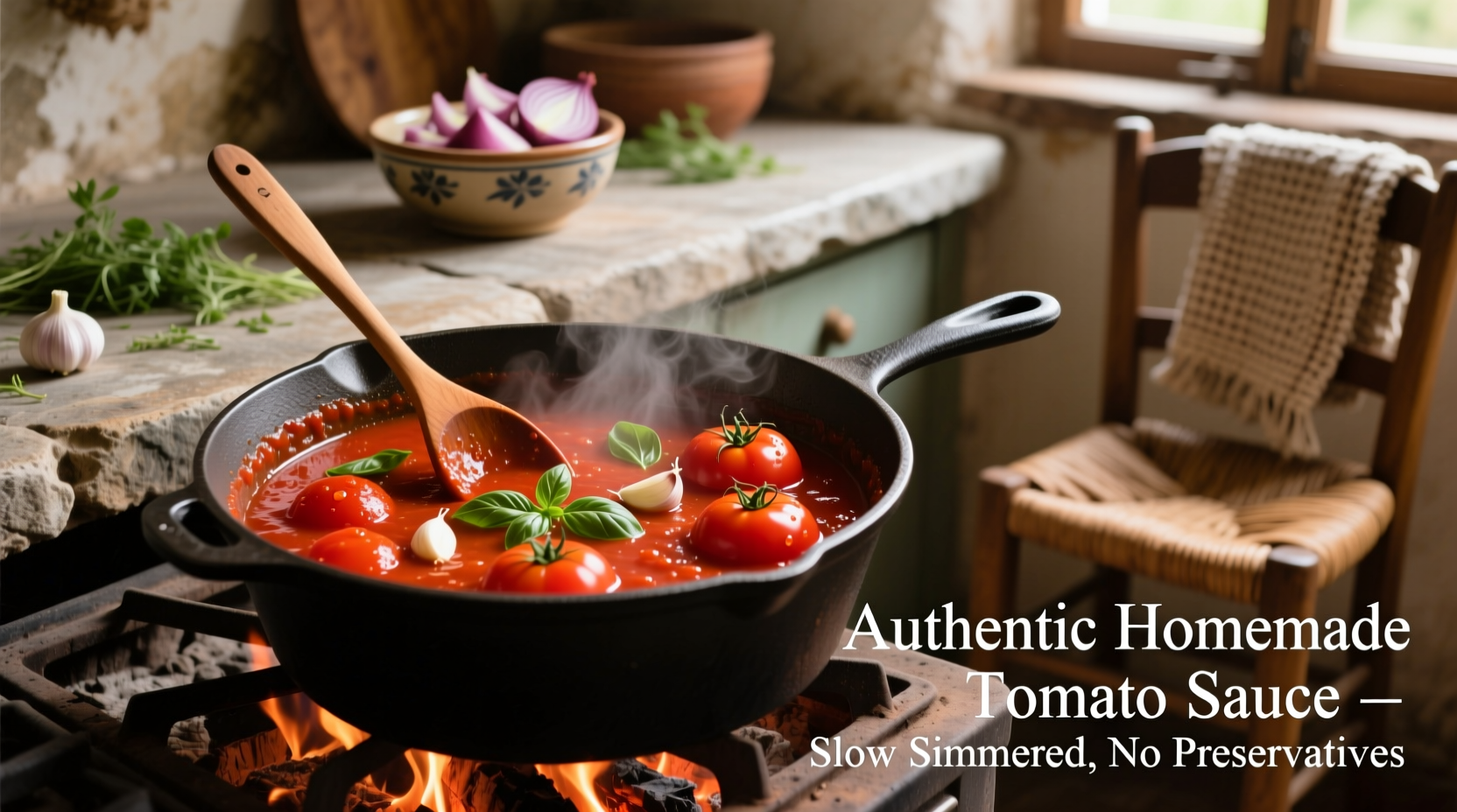 make tomato sauce from tomatoes