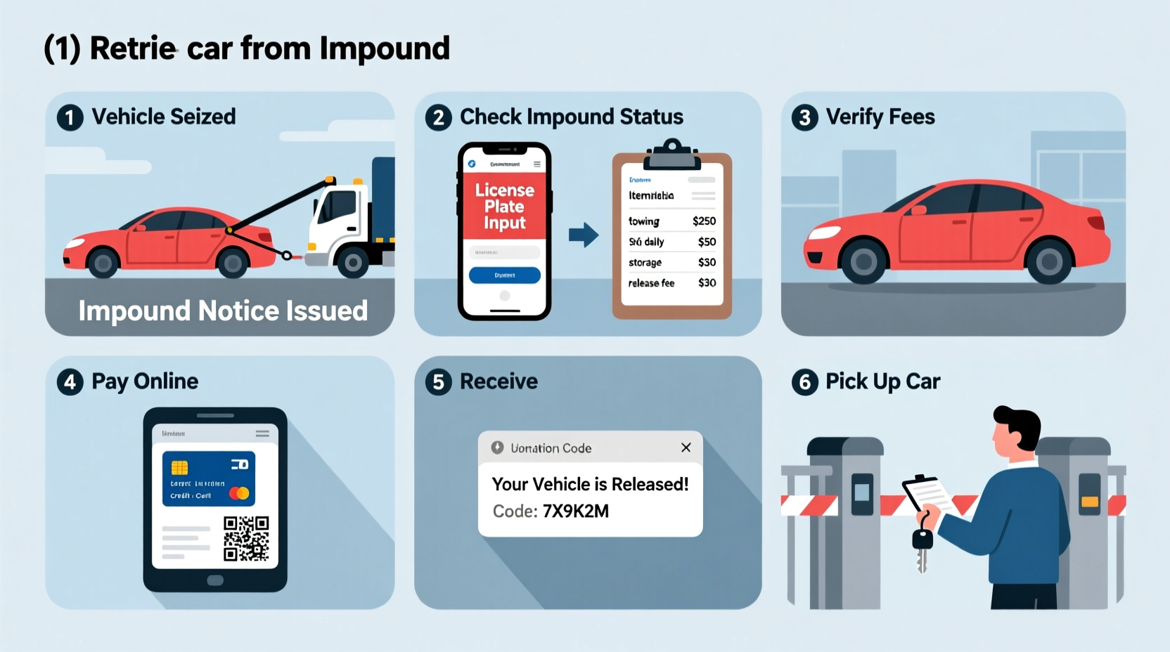 how much to get car out impound