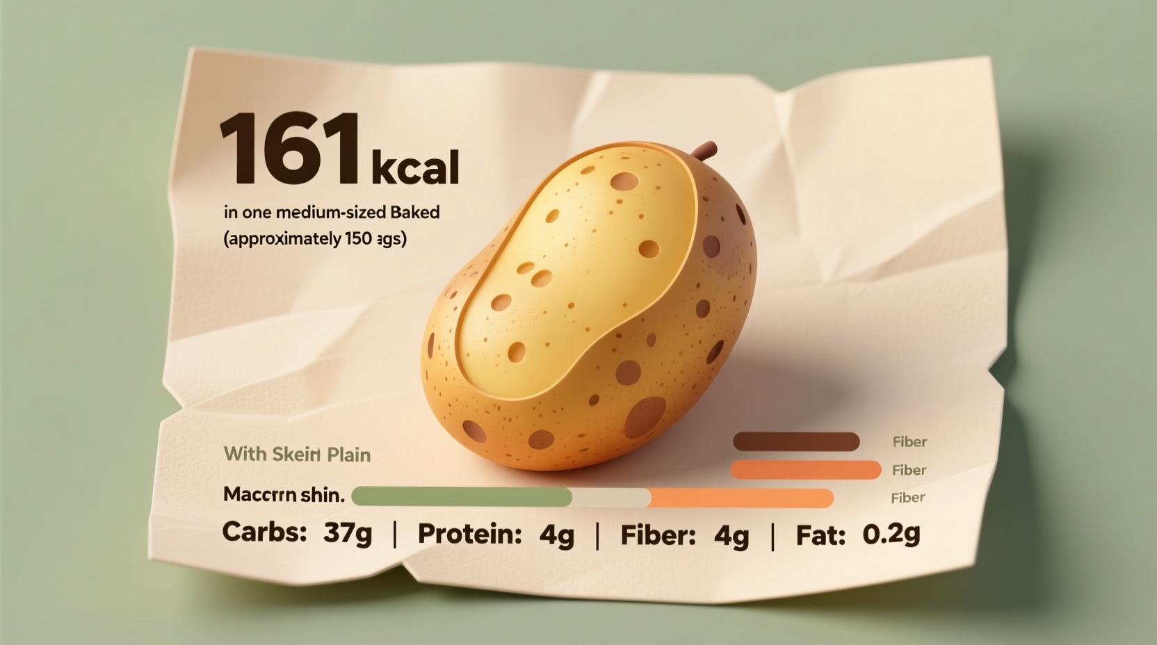 how many calories in one potato