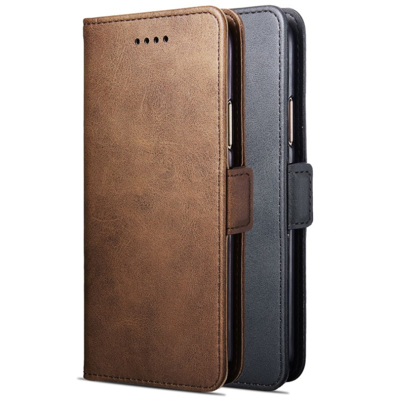 Funda Para Motorola Moto E14/G04/G24, A Prueba De Golpes, De Piel