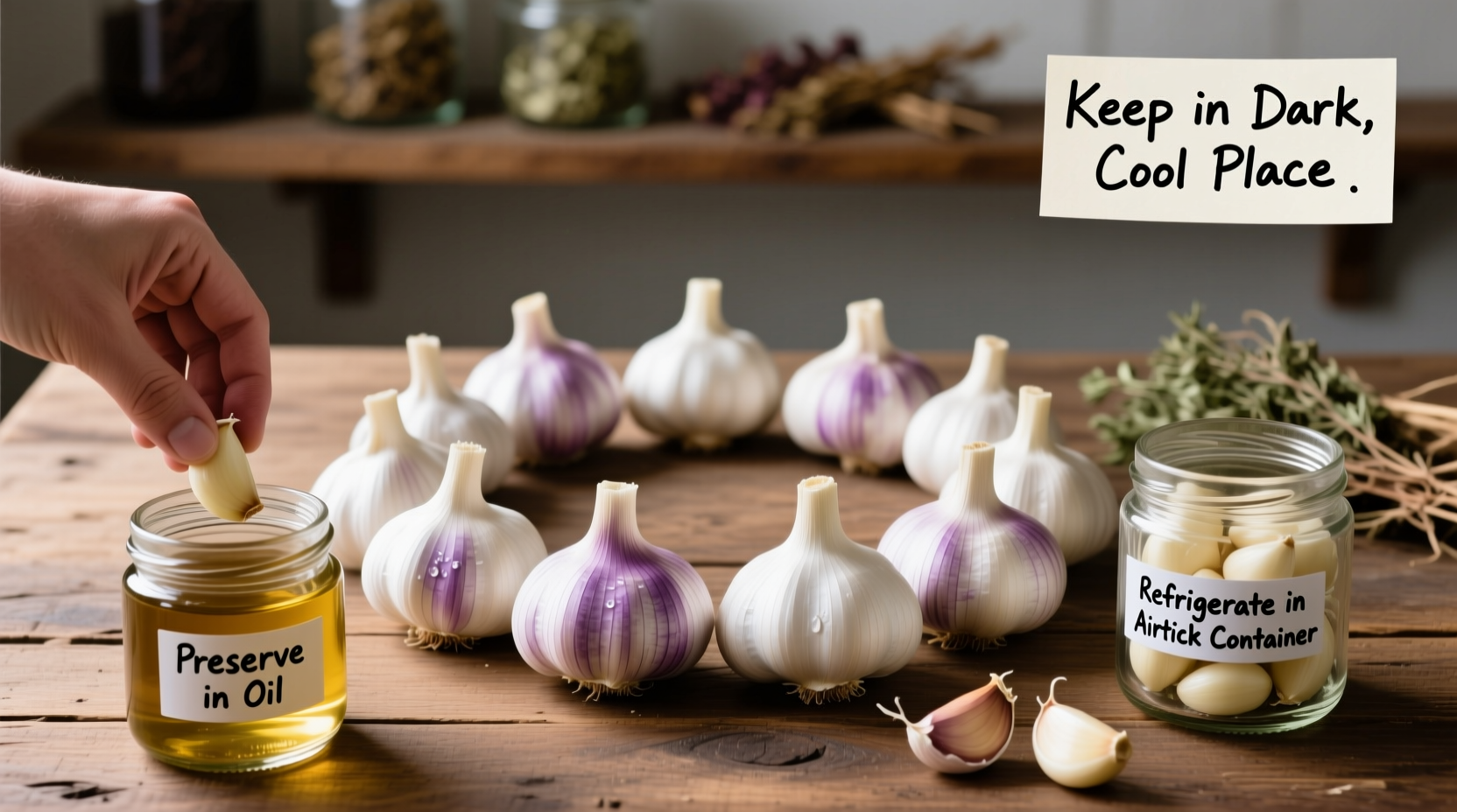 how to preserve fresh garlic
