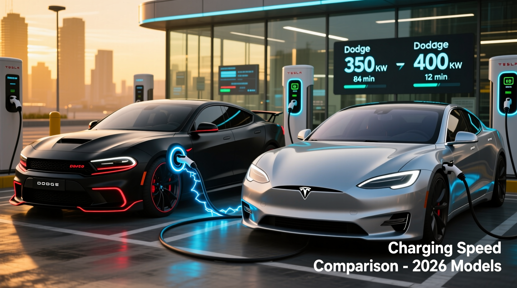 charger dodge vs tesla 2026
