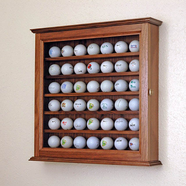 カスタムメイドゴルフボールディスプレイケース壁掛け