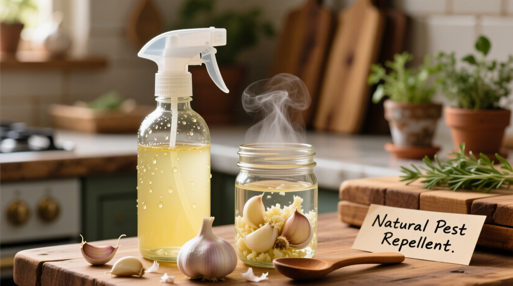 how to make garlic spray