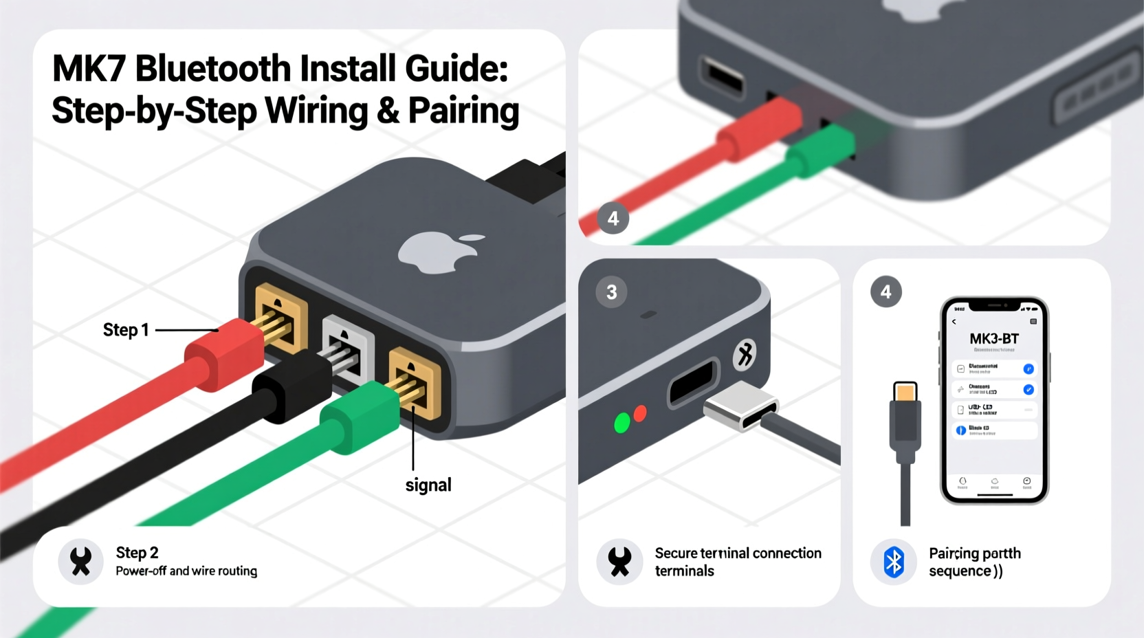 mk3 bluetooth install guide