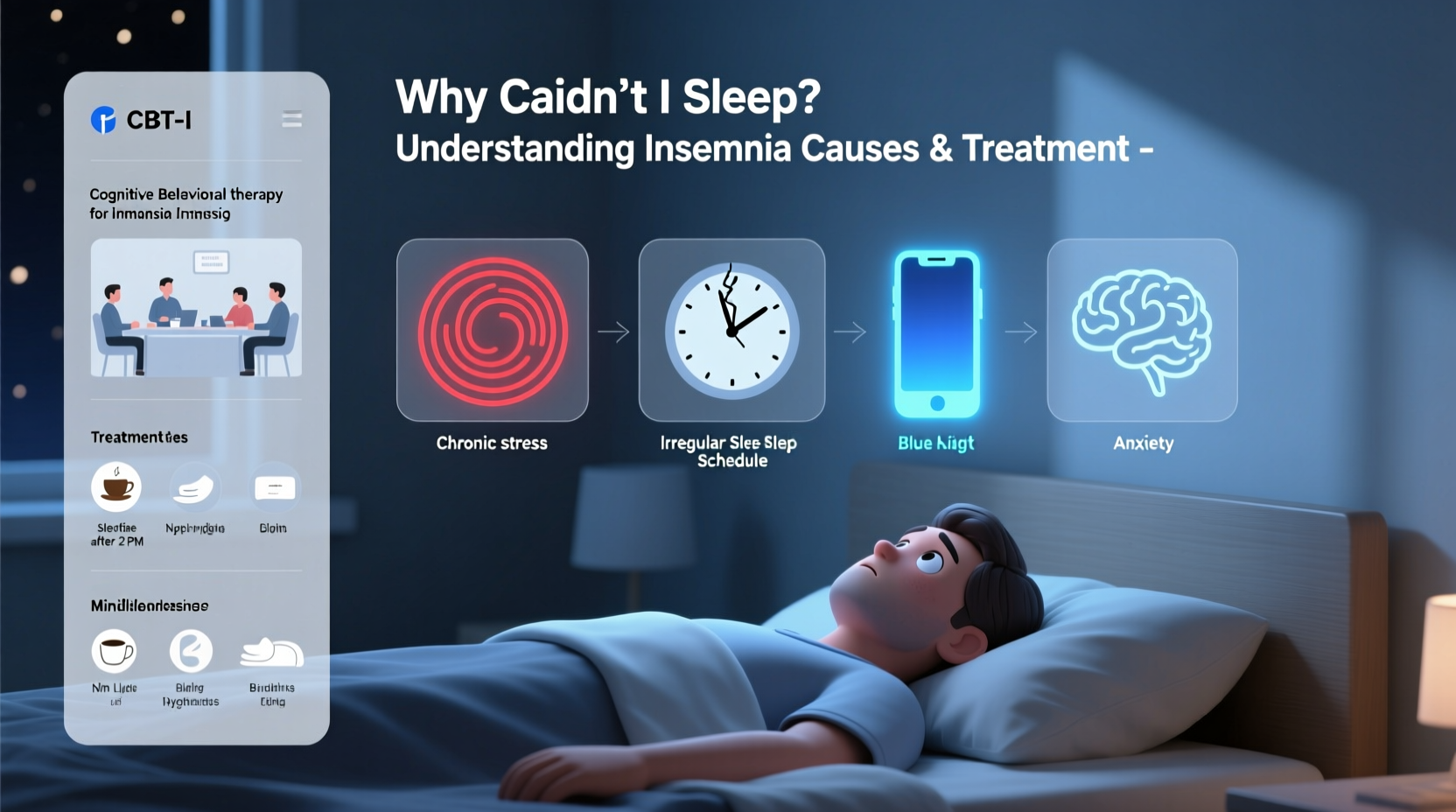 why cant i sleep understanding insomnia causes and treatment