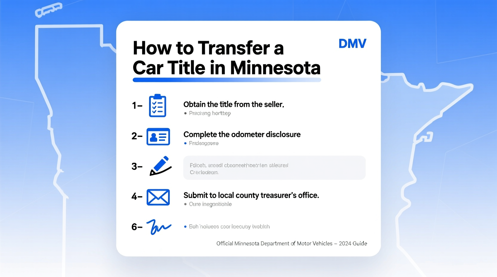 how do i transfer a car title in minnesota