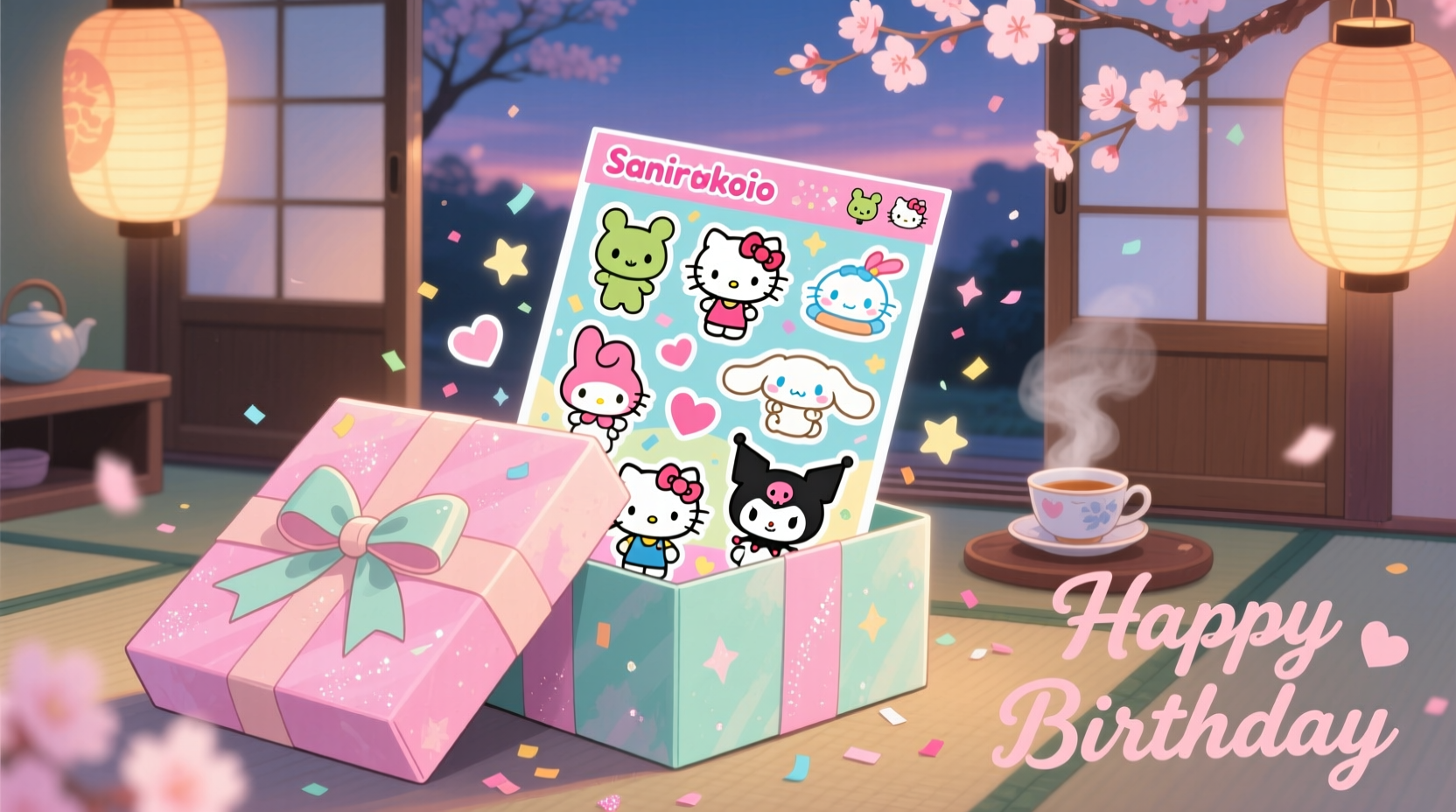 creative ways to gift a sanrio sticker set for a memorable birthday surprise