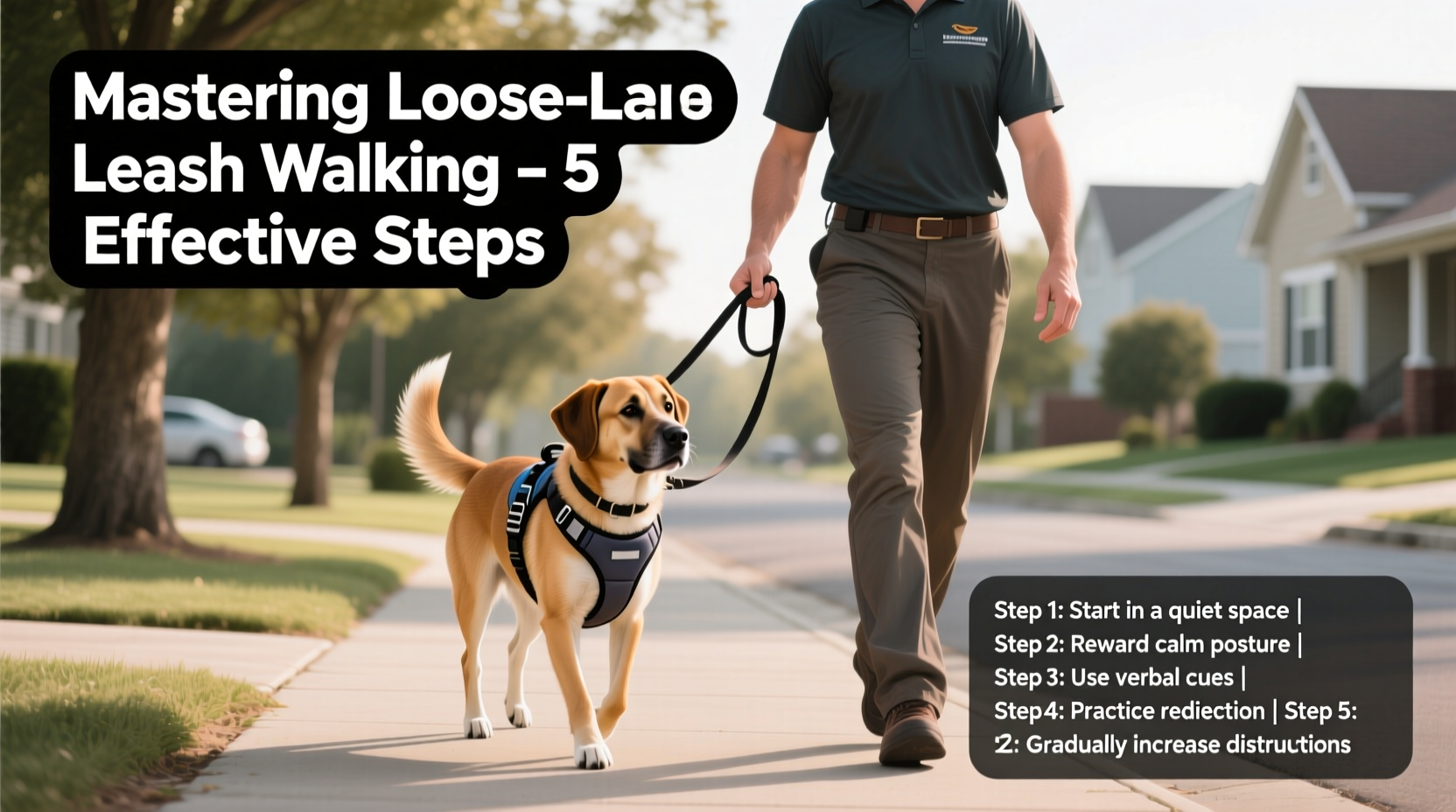 mastering loose leash walking effective steps to train your dog to walk nicely with a harness
