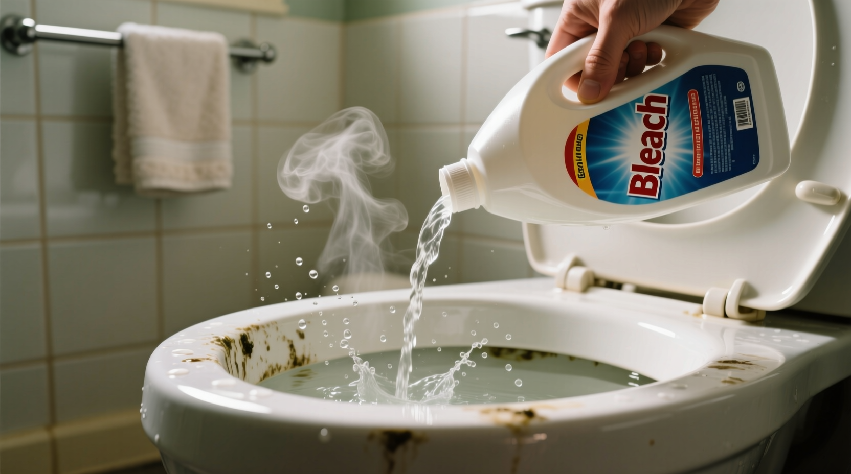 can you use bleach to clean toilet