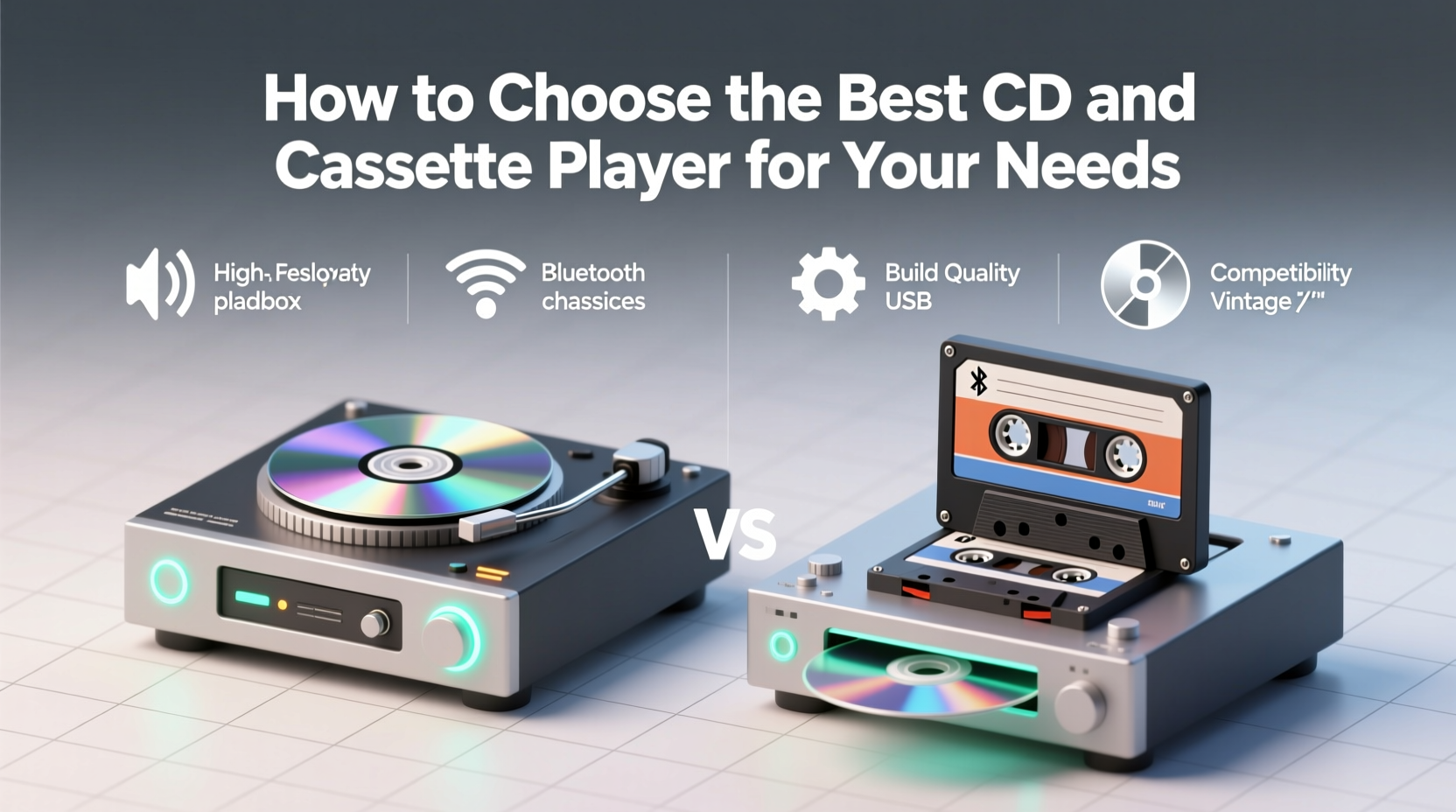 cd and cassette player