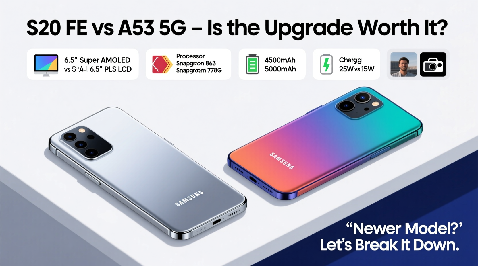 samsung s20 fe vs a53 5g is the newer model really worth the upgrade