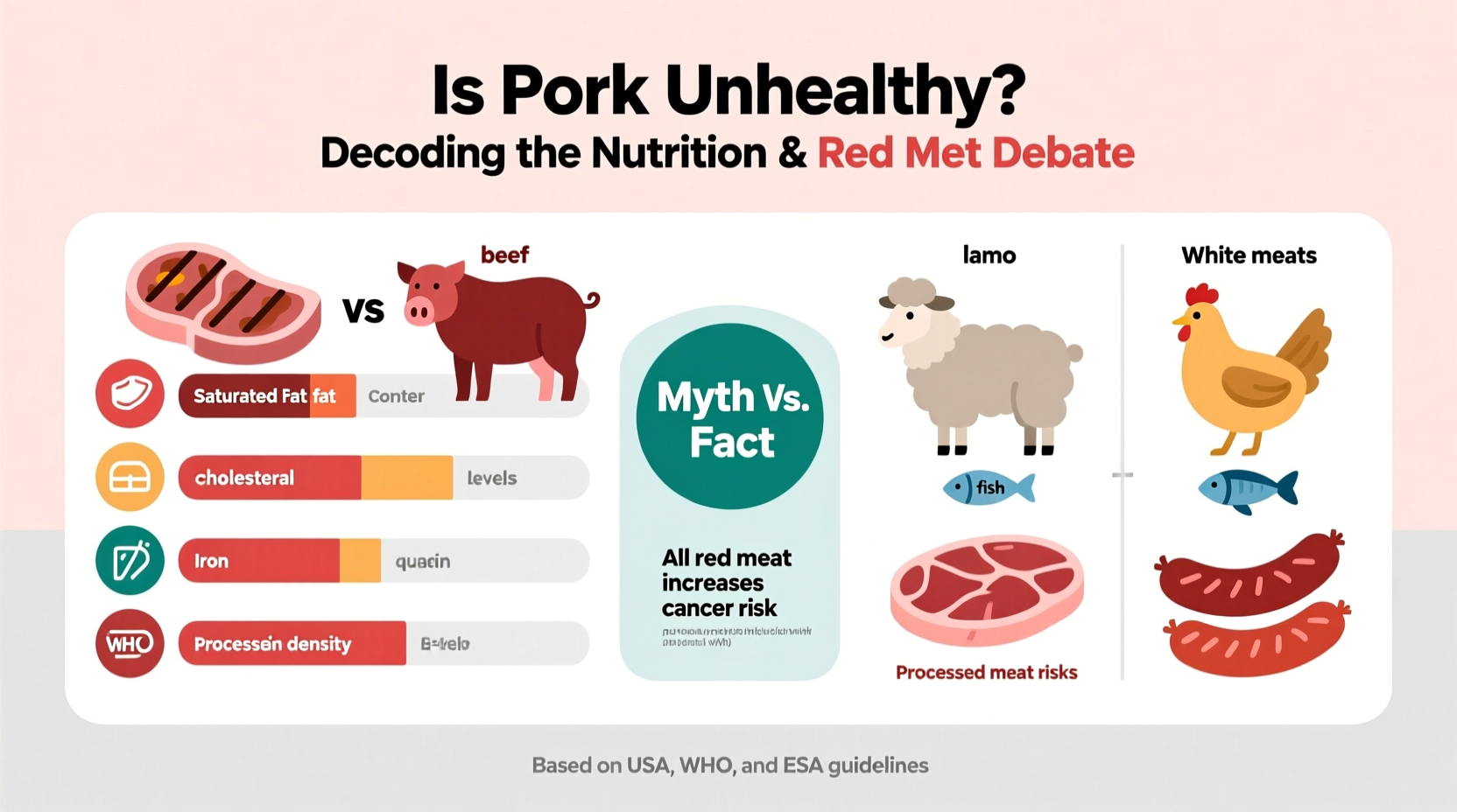 is pork unhealthy risks nutrition and red meat concerns
