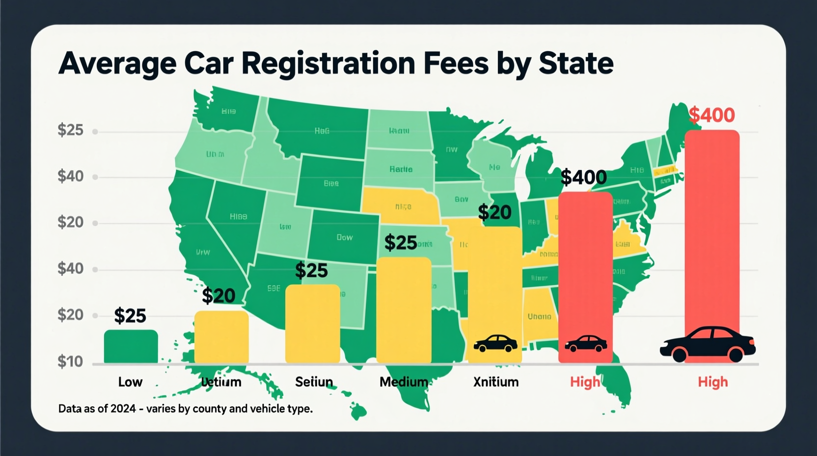 how much does it cost for a car registration