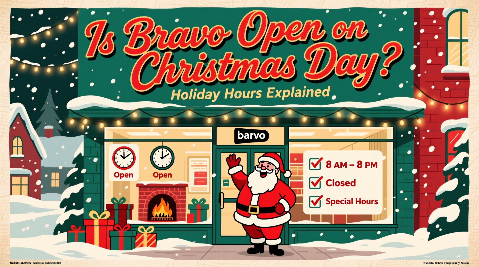 is bravo open on christmas day