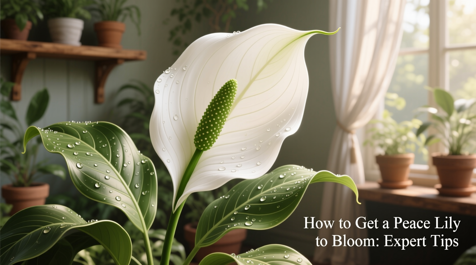 how to get a peace lily to bloom