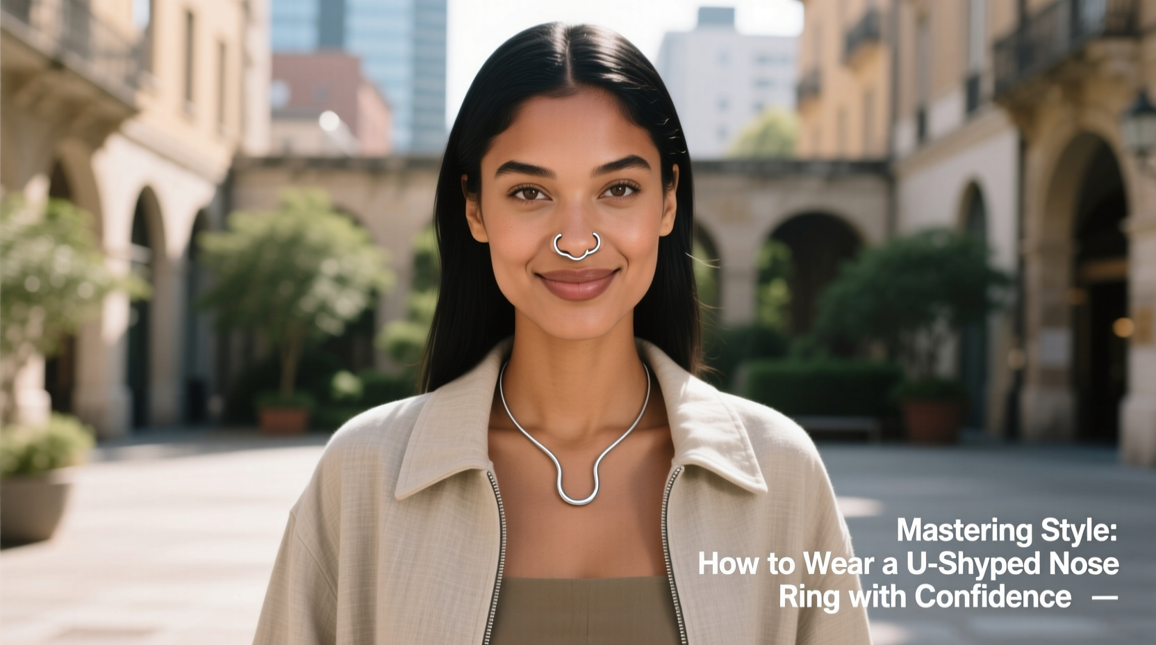 mastering style a complete guide on how to wear a u shaped nose ring with confidence