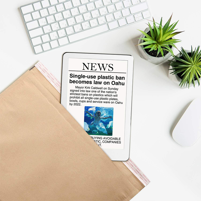 Padded Envelopes, 100% Recycled Biodegradable Kraft Paper Fibers Cushioning Protected Padded Envelopes