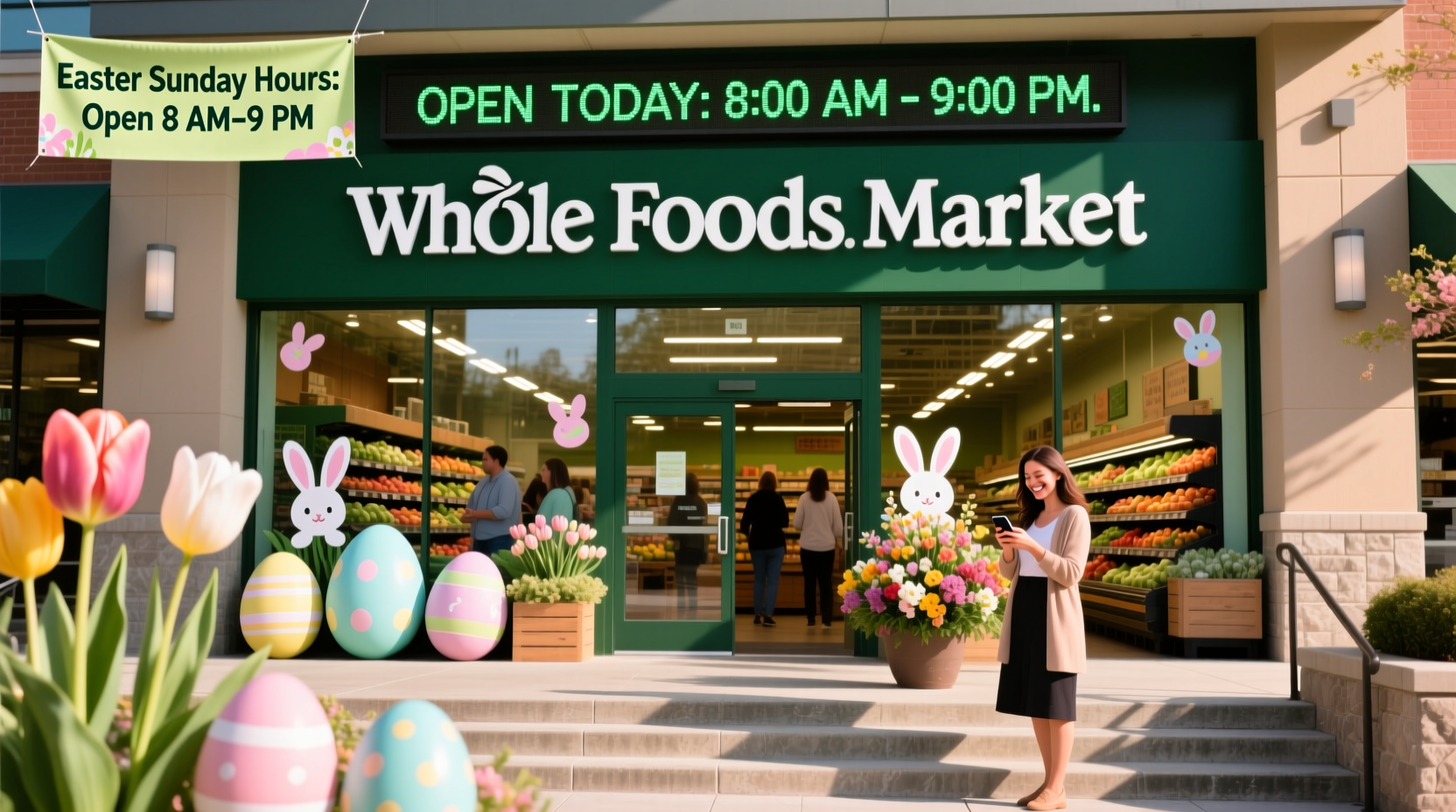 is wholefoods open on easter